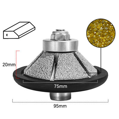 Stone grinding wheel diamond vacuum brazed tools for granite marble ceramic