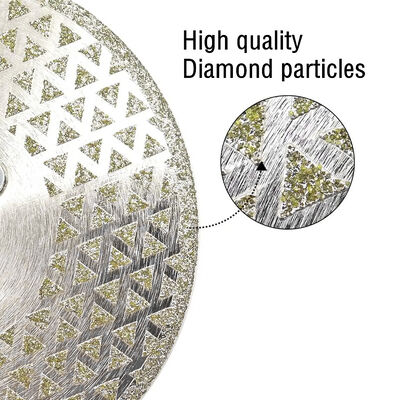 5" Electroplated Diamond Saw Blade 125MM For Glass Stone Marble Ceramic Granite Cutting And Grinding